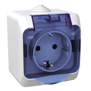 Surface mounted switches and sockets