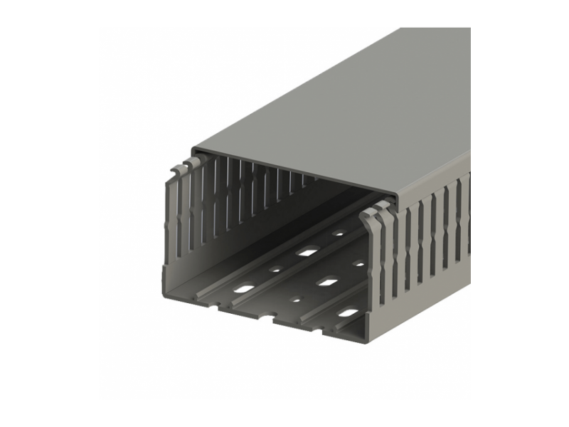 Klemsan 100x80 Slotted wiring duct,Grey, KKC 1008; 551022