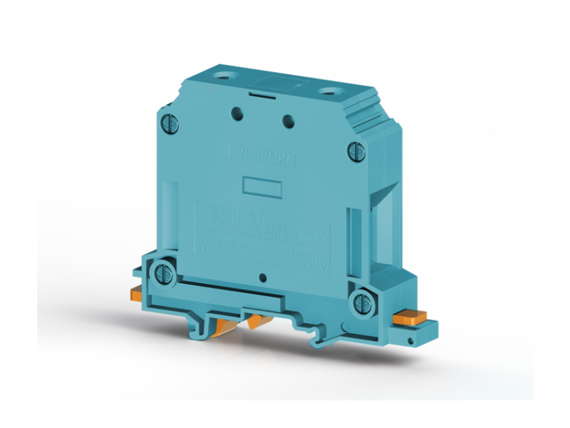 Klemsan 50mm2,Allen Head(Imbus type),single deck feed through terminal block,Insulation material PA,Blue , AVK 50; 304331