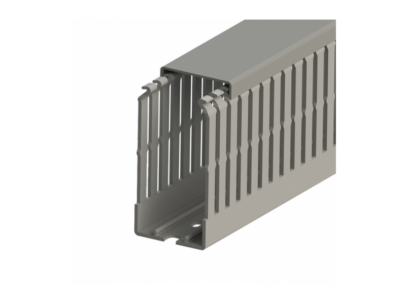 Klemsan 60x80 Slotted wiring duct,Grey, KKC 6080; 551018