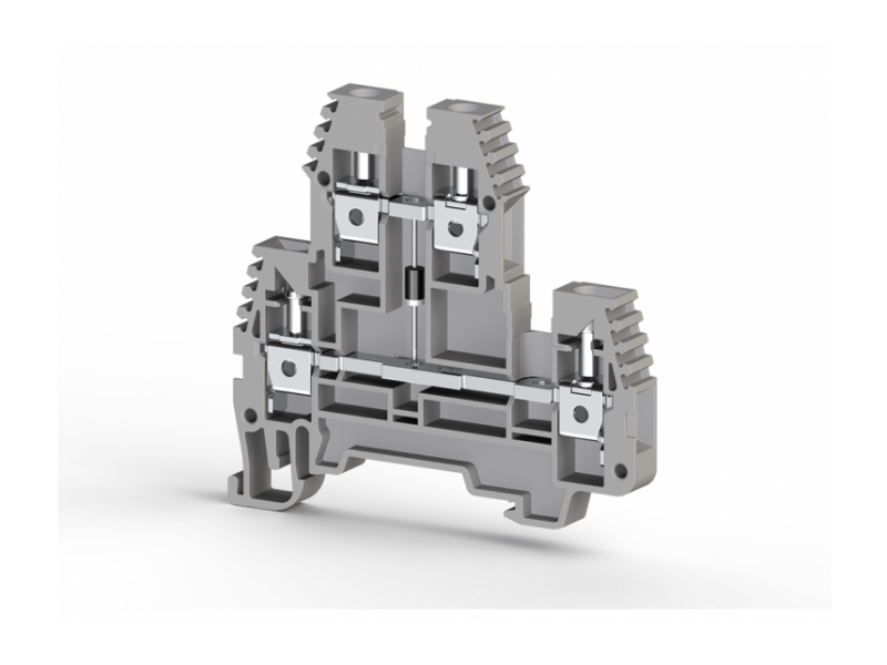 Klemsan Dvospratna redna stezaljka sa diodom PIK NLD 4mm² ; 319219