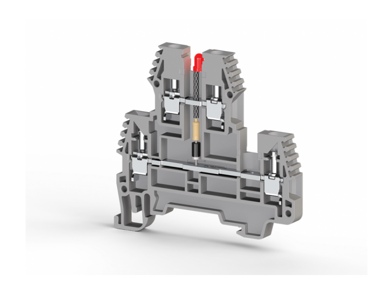 Klemsan Dvospratna redna stezaljka za DC napon sa LED diodom 2.5mm² ; 317329