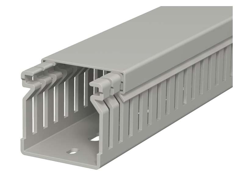 Obo Betterman Kanal za ožičenje 40x40x2000 mm PVC kamen sivi sa poklopcem |
