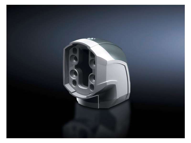 Rittal CP Ugaoni komad 90° sistem 60mm RAL 7035/7024 | 6206600