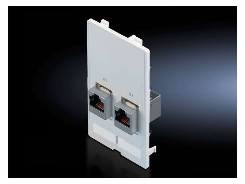 Rittal Interface MODUL sa 2xRJ45 umetkom (jack/jack, Cat5e)-BEZ kabla,Rittal 2482560
