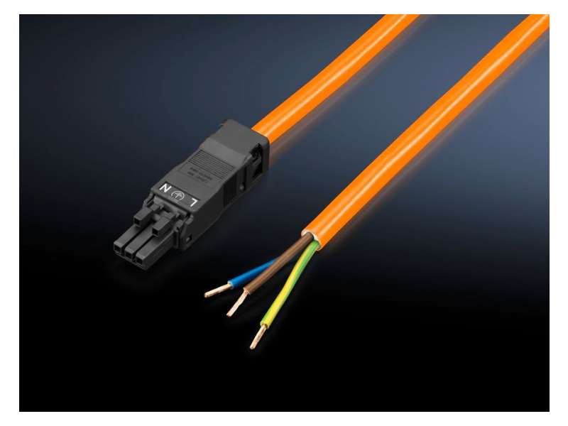 Rittal KABEL PRIKLJUČNI LED AC 3pin UTIKAČ | 2500400
