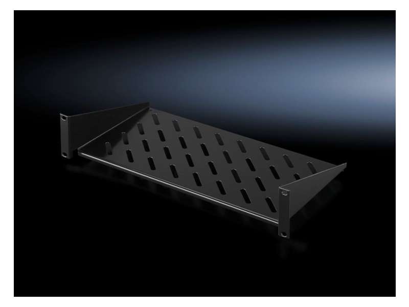 Rittal TS-IT 19 Polica  perforirana2HU, dubine 400mm, RAL9005 | 5501625