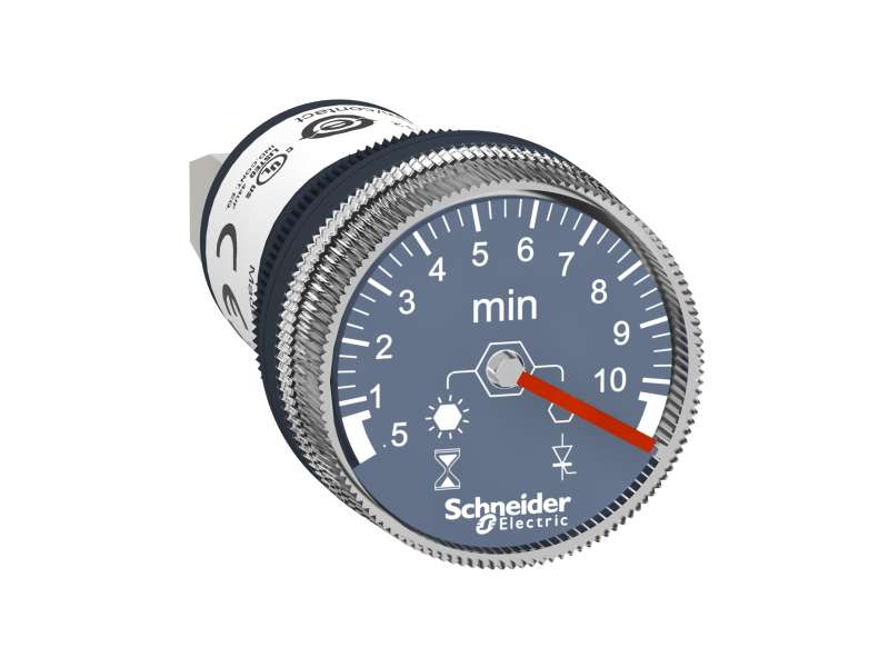 Schneider Electric 100…240 VAC/DC tajmer za montažu na ploču jedna funkc. 0.5 min..10 min kašnjenje;XB5DTGM4