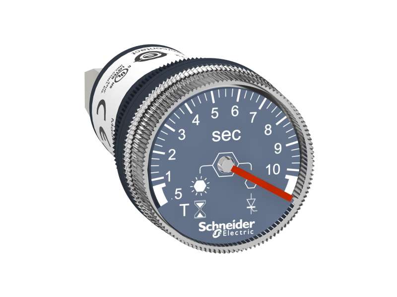 Schneider Electric 100…240 VAC/DC tajmer za montažu na ploču jedna funkcija 0.5 s..10 s kašnjenje;XB5DTGM2