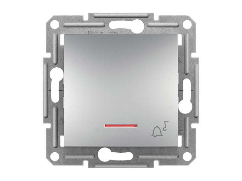 Schneider Electric 1P taster sa lokat. lampicom ''zvono'', vijčani priključak, bez rama, aluminijum;EPH1700361