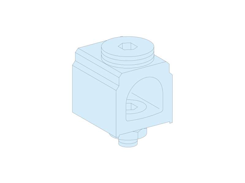 Schneider Electric 4 kablovska priključka 1P 400A 300mm² za zadnje sabirnice Linergy BS; LVS07053