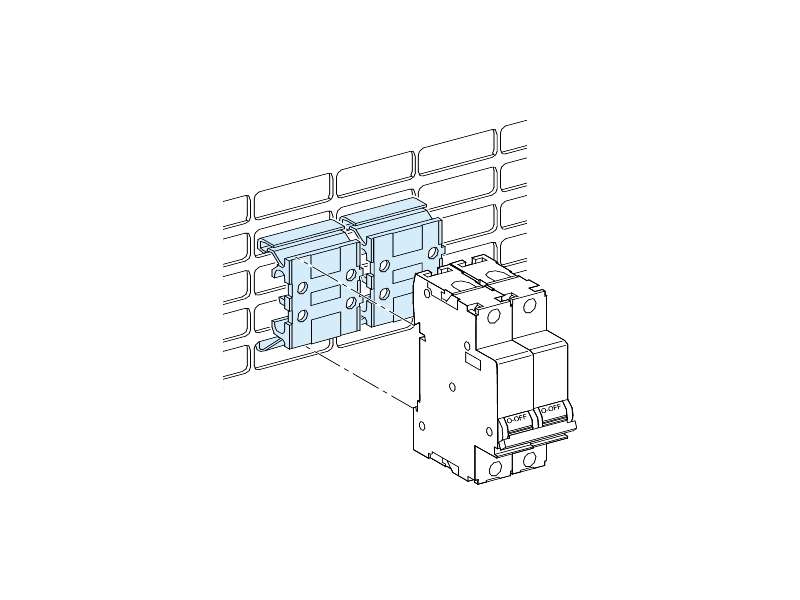 Schneider Electric 5 Practic adaptera - za uređaje širine do 10 mm - Prisma; LVS04224