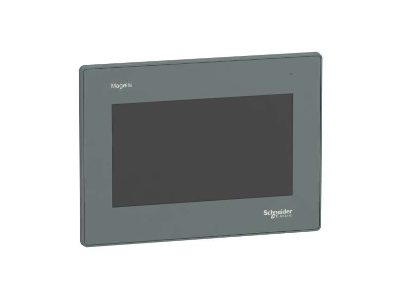Schneider Electric 7 inch wide screen, Universal model, 2 serial ports,1 Ethernet port, embeddedRTC; HMIGXU3512