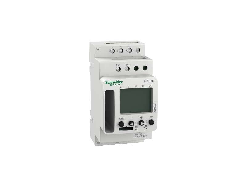 Schneider Electric Acti 9 IHP+ 2C (24h/7d) SMARTw programabilni vremenski prekidač;CCT15553