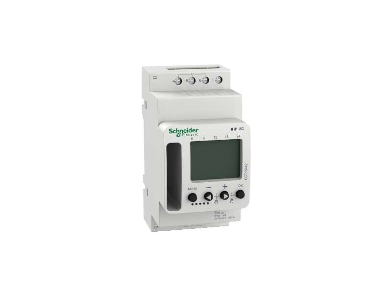 Schneider Electric Acti 9 IHP 2C e (24h/7d) programabilni vremenski prekidač;CCT15442