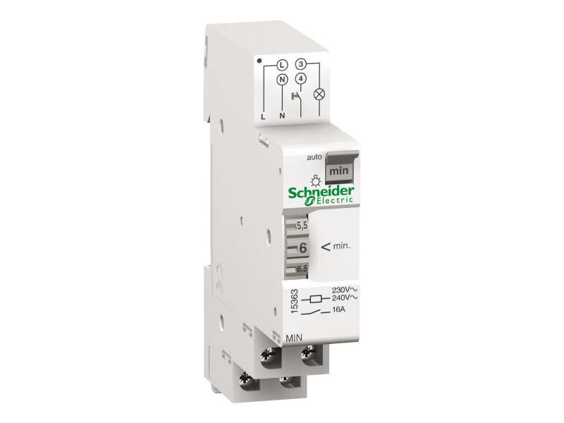 Schneider Electric Acti 9 - MIN - elektromehanički tajmer - podešavanje od 1 do 7 minuta; 15363