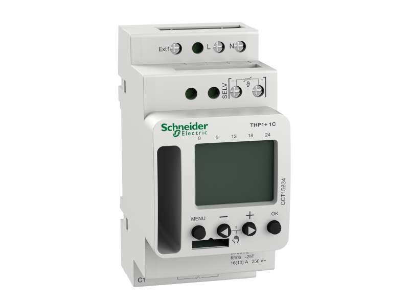 Schneider Electric Acti 9 THP1+ 1C (24h/7d) programabilni termostat; CCT15834
