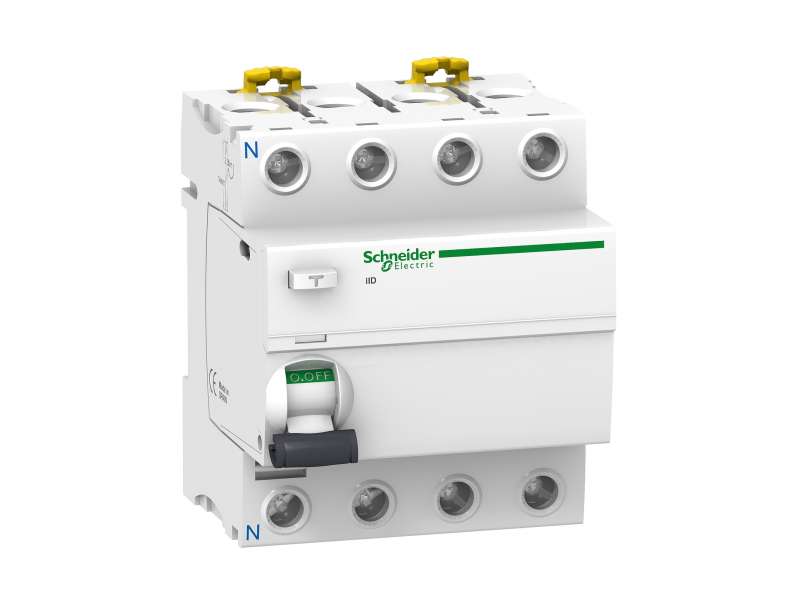 Schneider Electric Acti9 iID - diferencijalni zaštitni prekidač - 4P - 40A - 30mA - A tip; A9R21440