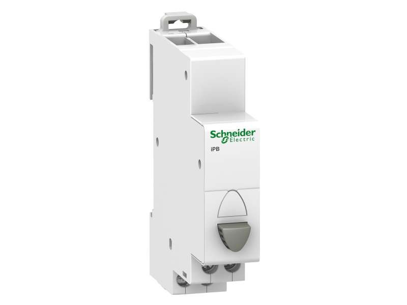Schneider Electric Acti9 iPB 1NO jednostruki taster sivi; A9E18032