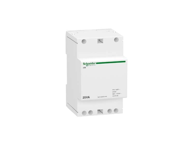 Schneider Electric Acti9 transformator za zvono iTR - 230 V 50..60 Hz - izlaz 12..24 V - 25 VA; A9A15215