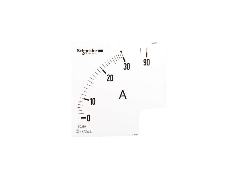 Schneider Electric Ammeter dial Power Logic - 3 In - ratio 75/5A;16077