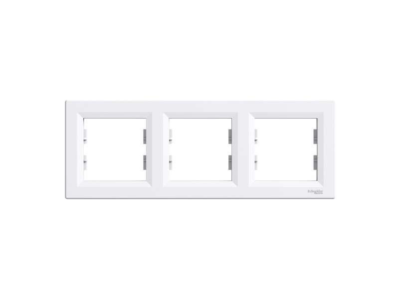 Schneider Electric Asfora - horizontalni ram za 3 elementa - beli;EPH5800321