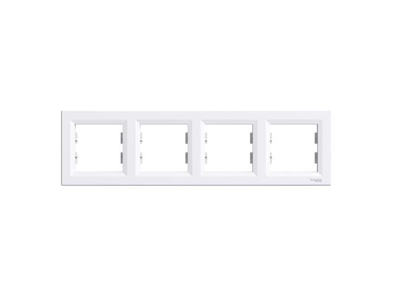 Schneider Electric Asfora - horizontalni ram za 4 elementa - beli;EPH5800421