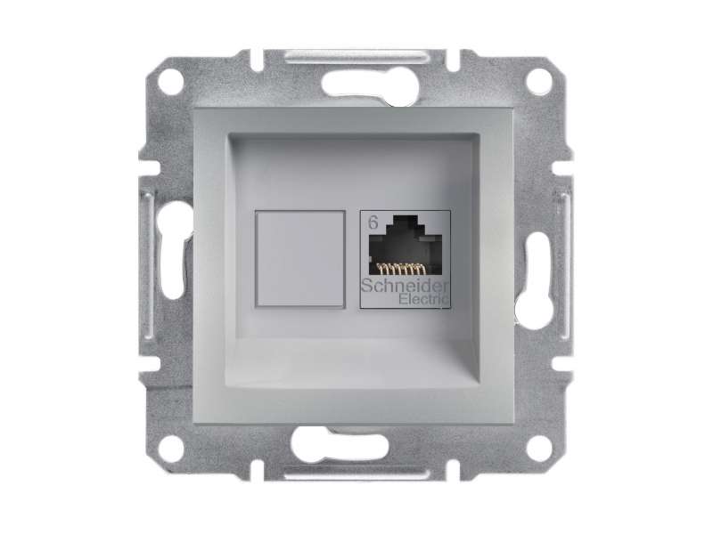 Schneider Electric Asfora - komunikaciona utičnica kat. 6 UTP, bez rama, aluminijum;EPH4700161