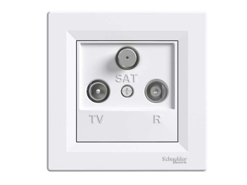 Schneider Electric Asfora - TV-R-SAT prolazna - 8dB bela;EPH3500321
