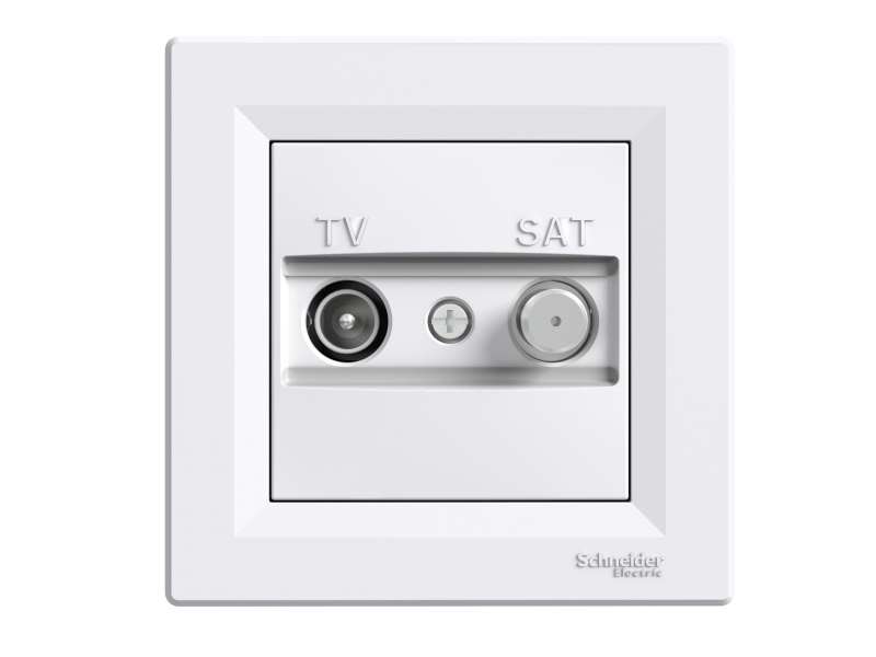 Schneider Electric Asfora - TV-SAT pojedinačna utičnica - 1dB bela;EPH3400421