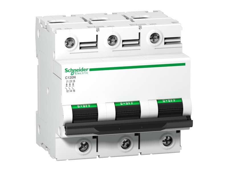 Schneider Electric C120N - automatski prekidač - 3P - 80A - C kriva; A9N18365