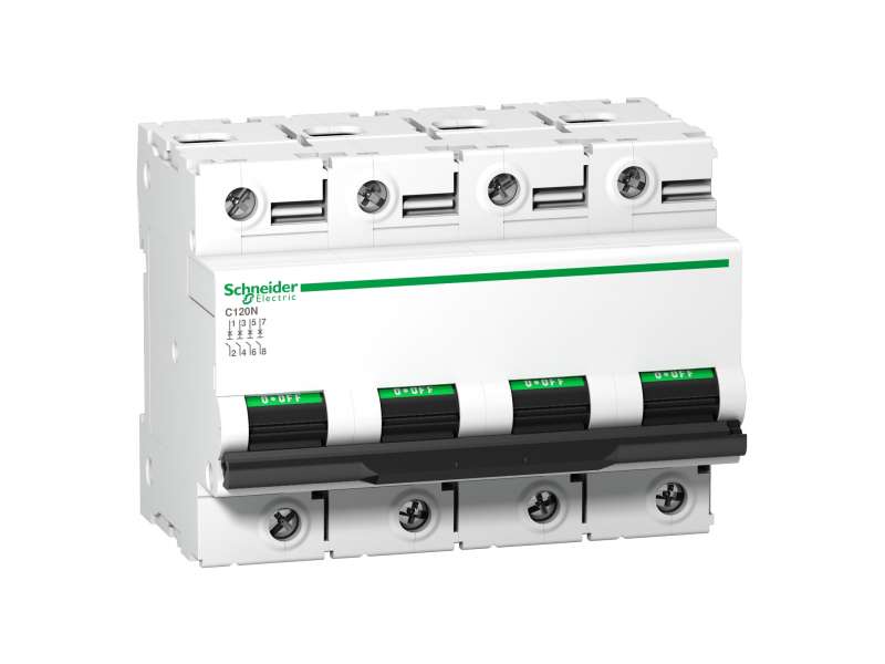 Schneider Electric C120N - automatski prekidač - 4P - 100A - C kriva; A9N18374