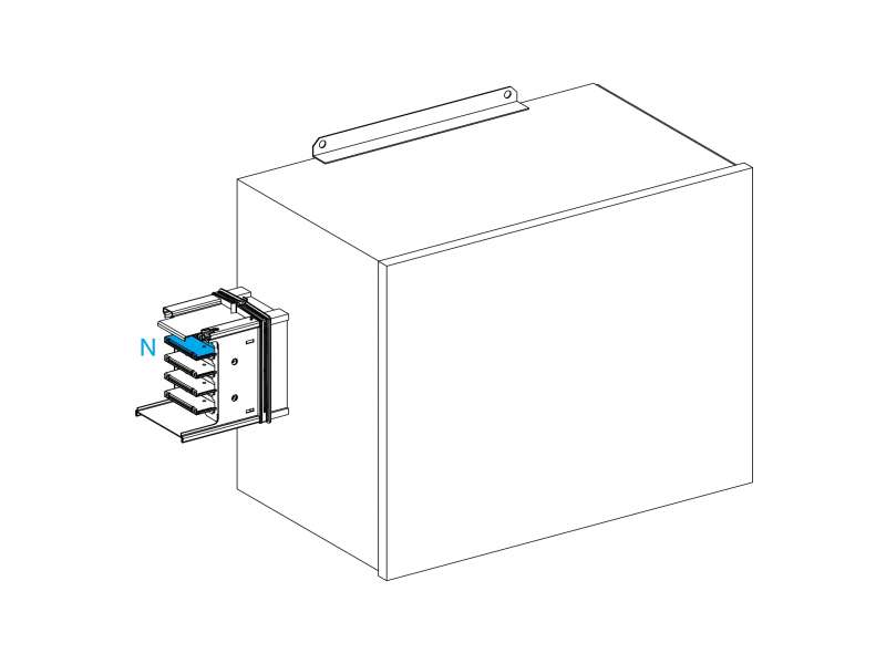 Schneider Electric Canalis - napojna jedinica 630 A za KSA - 630 A - desna montaža
