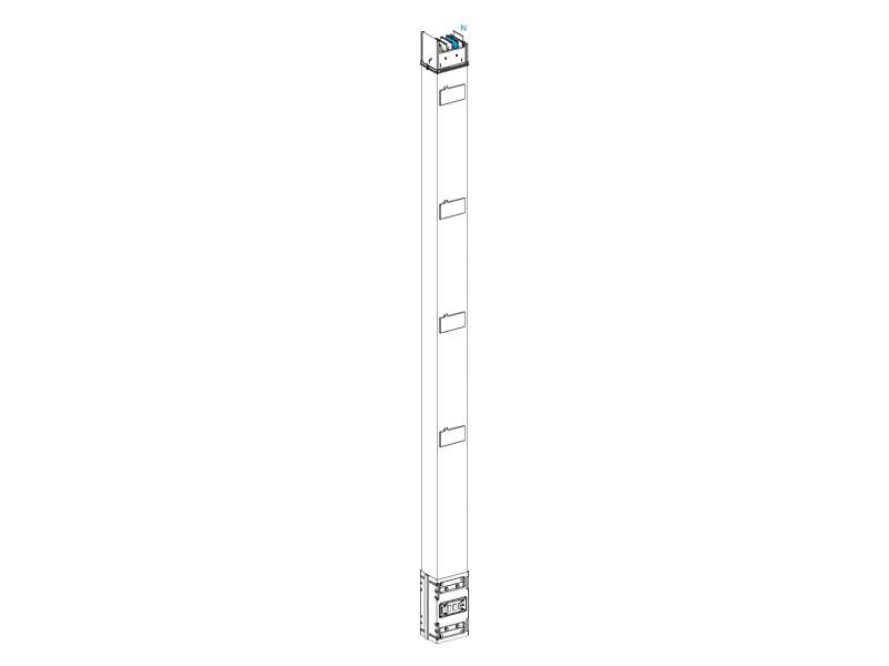 Schneider Electric Canalis - usponski element - 500A - 4 utičnice - 3L+N+PE - 2.5m - beli