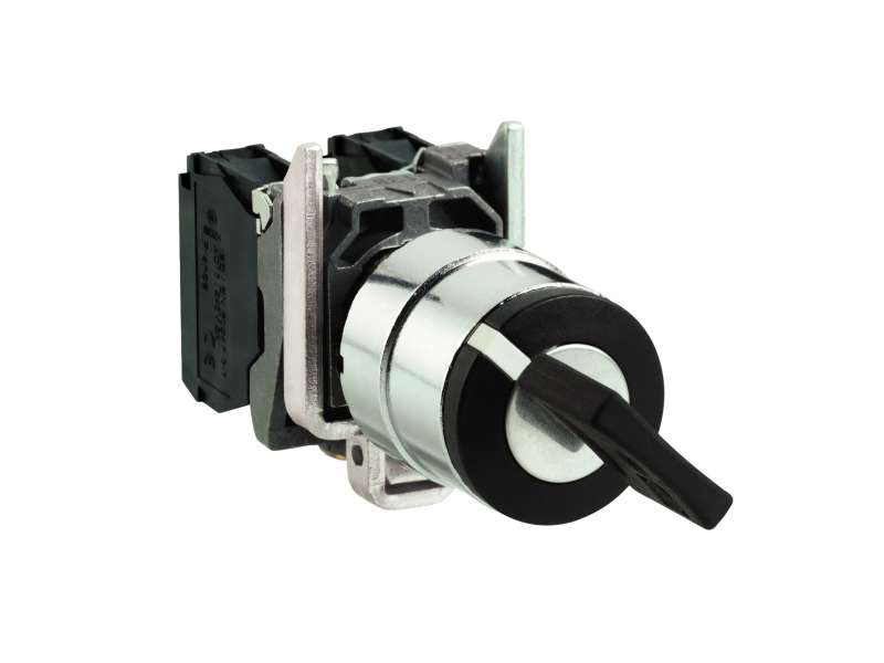Schneider Electric Crni izborni prekidač Ø22 3-pozicije bez povratka 2NO 600V;XB4BG03