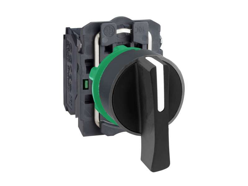 Schneider Electric Crni kompletni izborni prekidač Ø22 3-pozicije bez povratka 2NO;XB5AJ33
