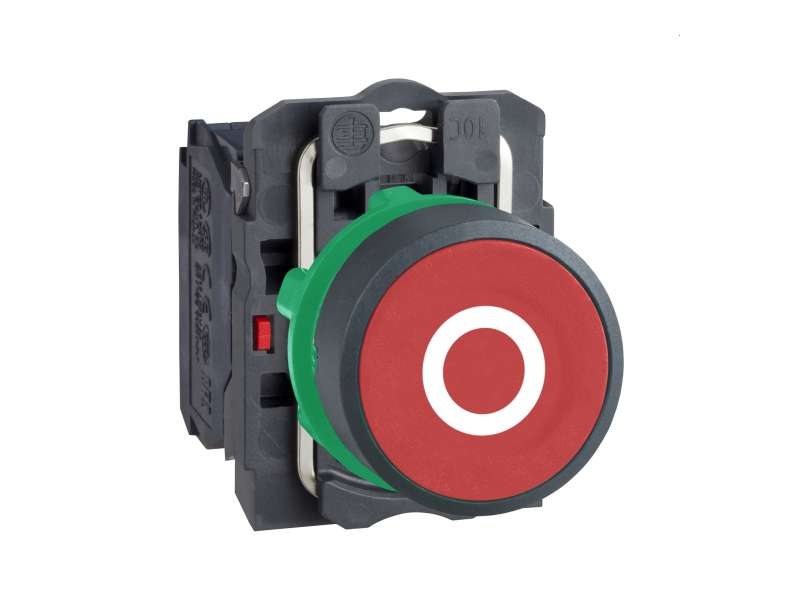 Schneider Electric Crveni kompletni udubljeni taster Ø22 sa povratkom 1NC ''O'';XB5AA4322