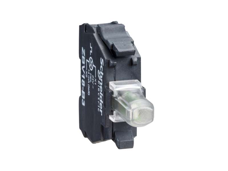 Schneider Electric Crveni svetlosni blok za glavu Ø22 integrisan LED 24...120V vijčani priključak;ZBVBG4