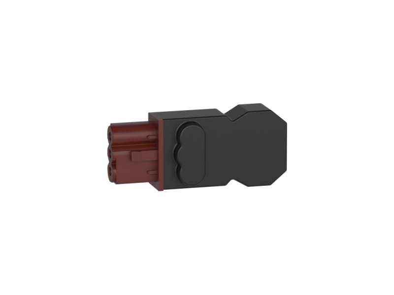 Schneider Electric DC female connector for Multi-fixing LED lamps, 3P, screw connection, 250V/16A;NSYLAMDCF