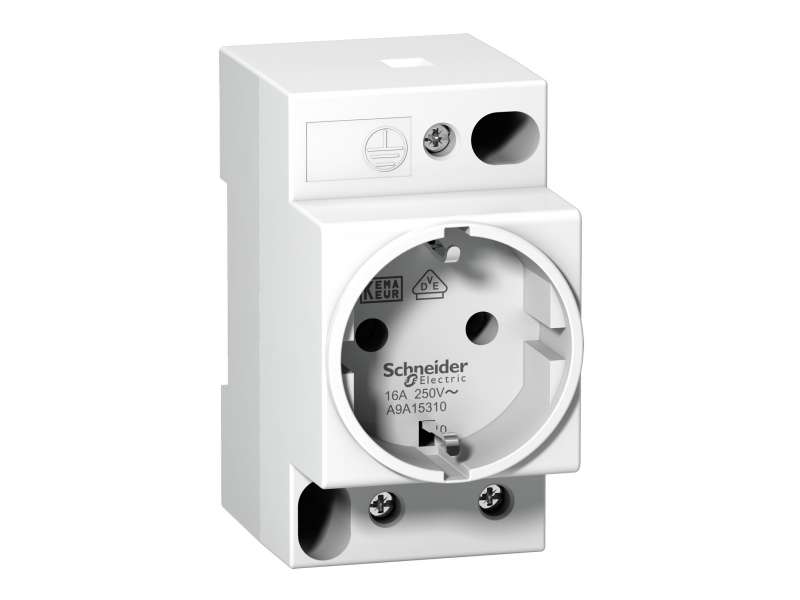 Schneider Electric DIN utičnice iPC - 2P+E - 16A - 250VAC - KEMA VDE 0620 - šuko ; A9A15310