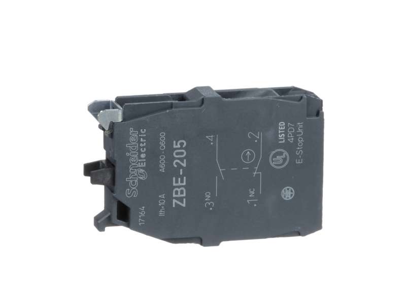 Schneider Electric Dvostruki kontaktni blok za glavu Ø22 1NO+1NC vijčani priključak;ZBE205