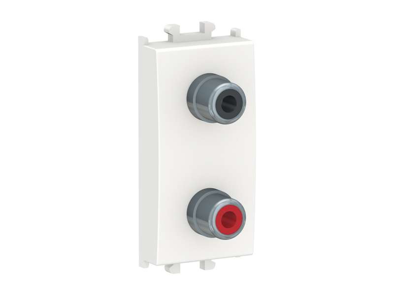Schneider Electric Easy Styl, audio utičnica, RCA, 1 modul, bela;LMR6342001