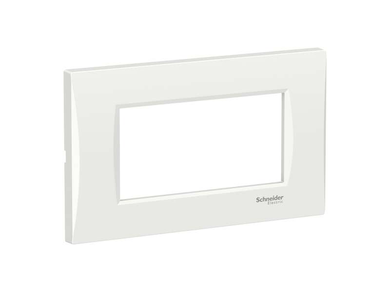 Schneider Electric Easy Styl, dekorativni ram, 4 modula, beli;LMR7364001