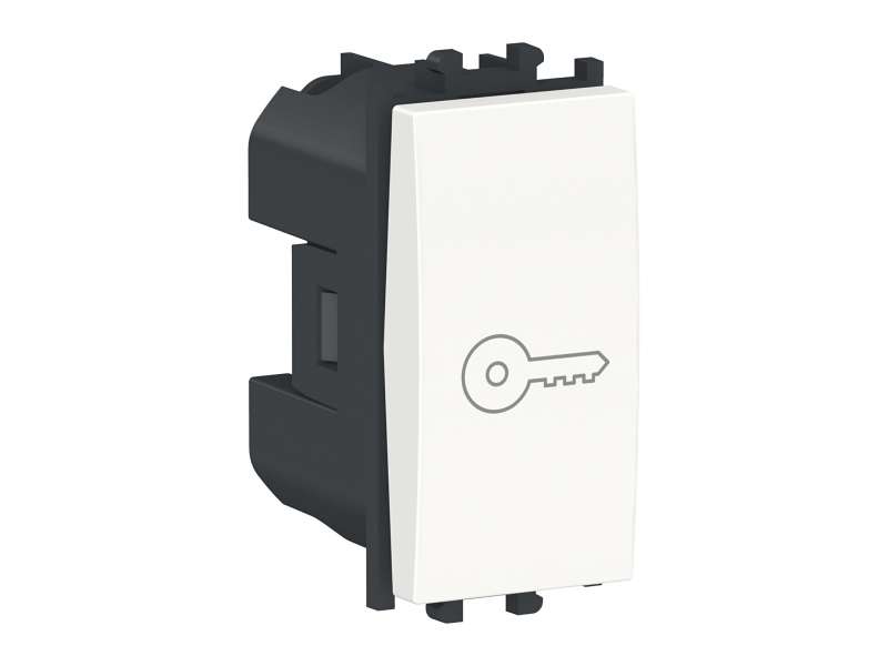 Schneider Electric Easy Styl, ključ taster, 1P naizmenični, 1 modul, beli;LMR0140001