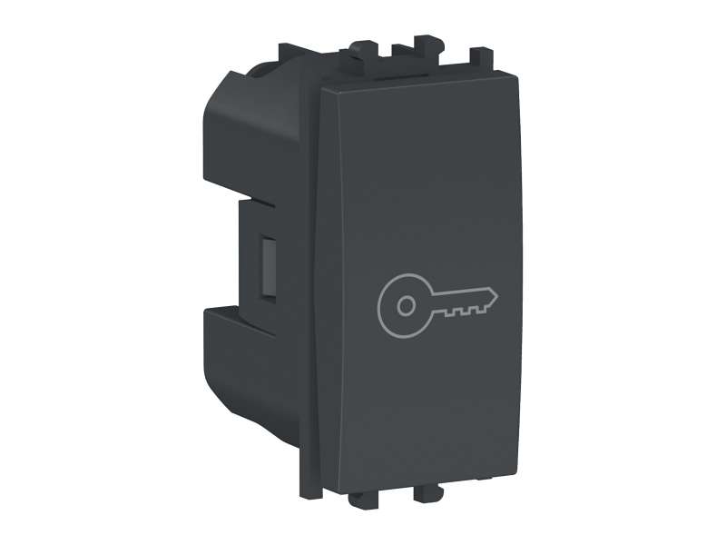 Schneider Electric Easy Styl, ključ taster, 1P naizmenični, 1 modul, crni;LMR0140003