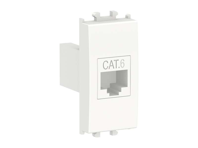 Schneider Electric Easy Styl, komunikaciona utičnica, RJ45 Cat 6 UTP, 1 modul, bela;LMR6233001