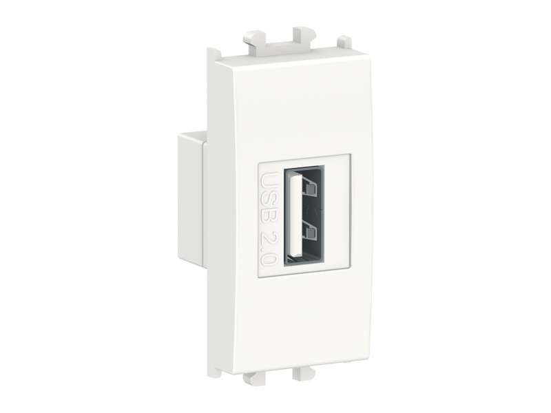 Schneider Electric Easy Styl, komunikaciona utičnica, USB, 1 modul, bela;LMR9810001