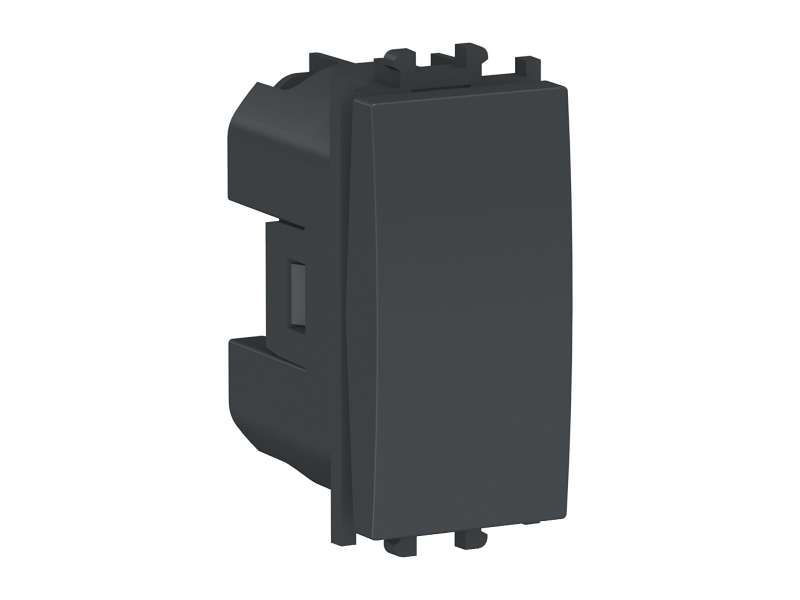 Schneider Electric Easy Styl, prekidač, 1P, 1 modul, crni;LMR0100003