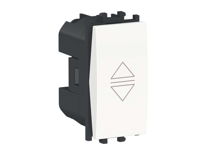 Schneider Electric Easy Styl, prekidač, za roletne, 1 modul, beli;LMR0711001