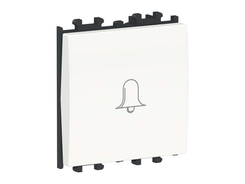Schneider Electric Easy Styl, taster, sa simbolom zvona, 2 modula, beli; LMR0230001